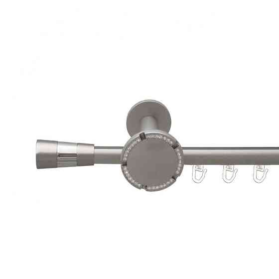 Карниз Orvit Валео металевий однорядний розета реверс фламо профільна труба  Сатин 19 мм 300 см (00-00015250) Львов