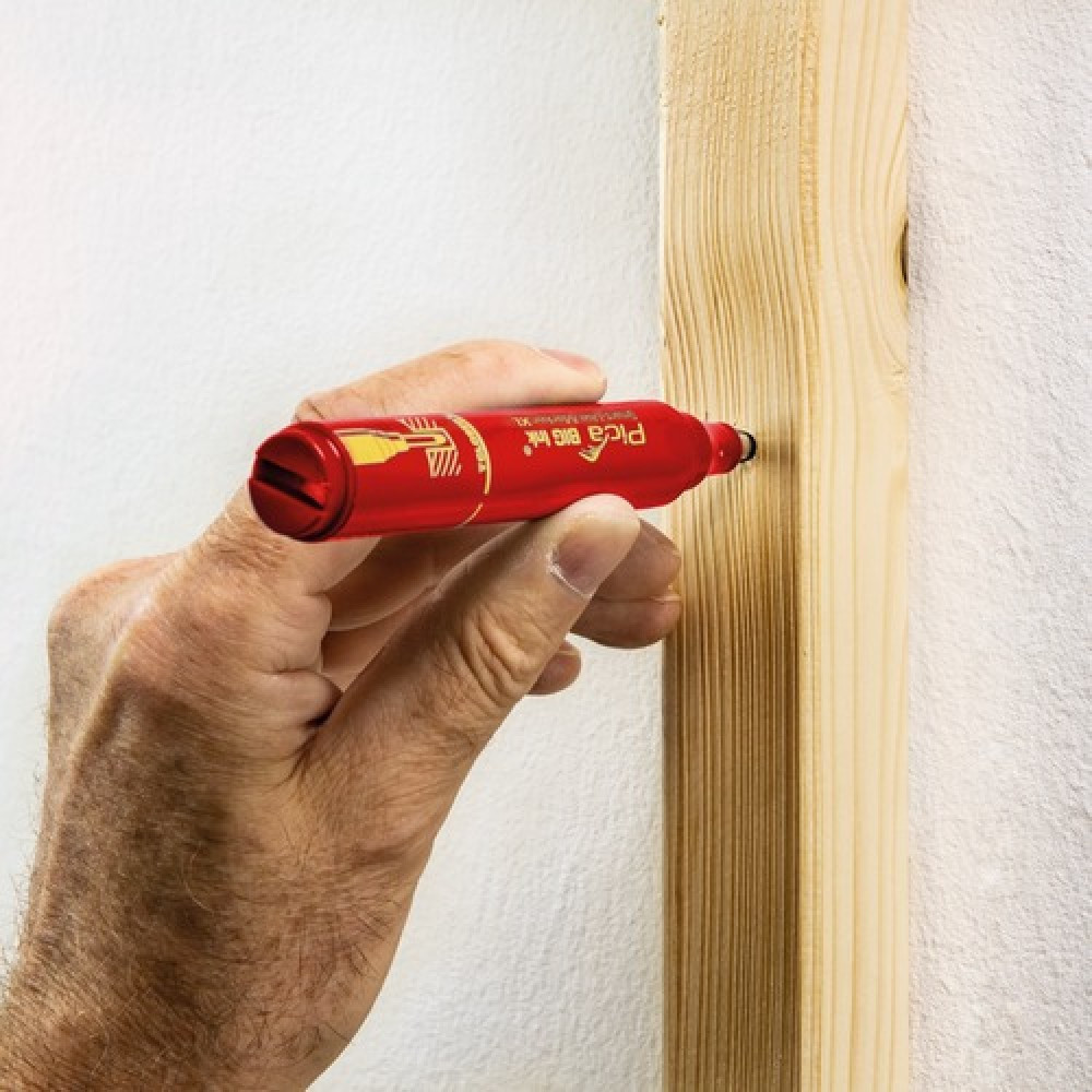 Маркер фірмовий з довгим носиком Pica BIG (170/40) Ink Smart-Use Marker XL, червоний Одеса - фото 8