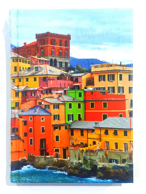 Блокнот В6/176 арк. "Аркуш""Кольорові будинки" # офсет, тверда обкл., мат. лам.+ виб. УФ, 1В2359, шт Київ - фото 1