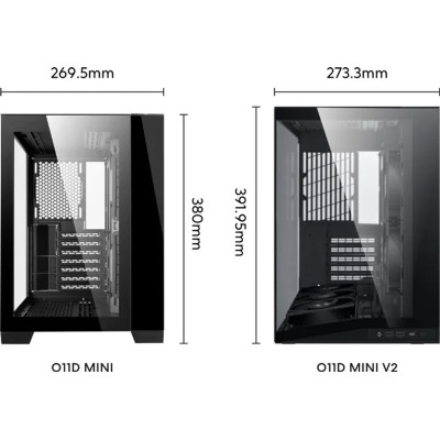 Корпус для ПК Lian Li O11 Dynamic Mini V2, Black (G99.O11DMIV2X.00) Вінниця - фото 3