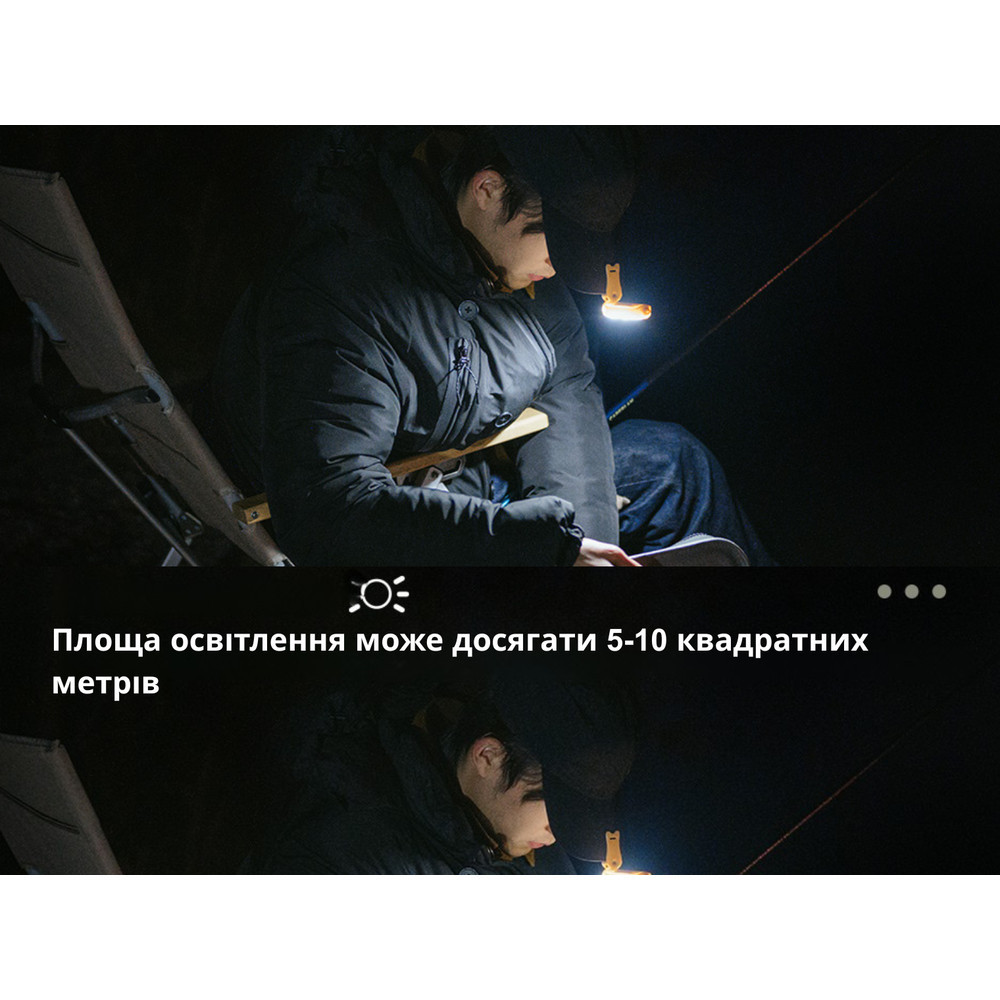 Фонарь с клипсой Naturehike NH21ZM013, бежевый Ровно - изображение 9