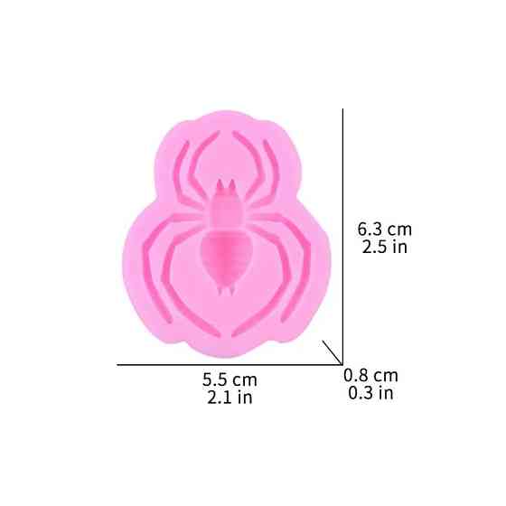 Молд силіконовий Павук 63 на 55 мм рожевий Київ