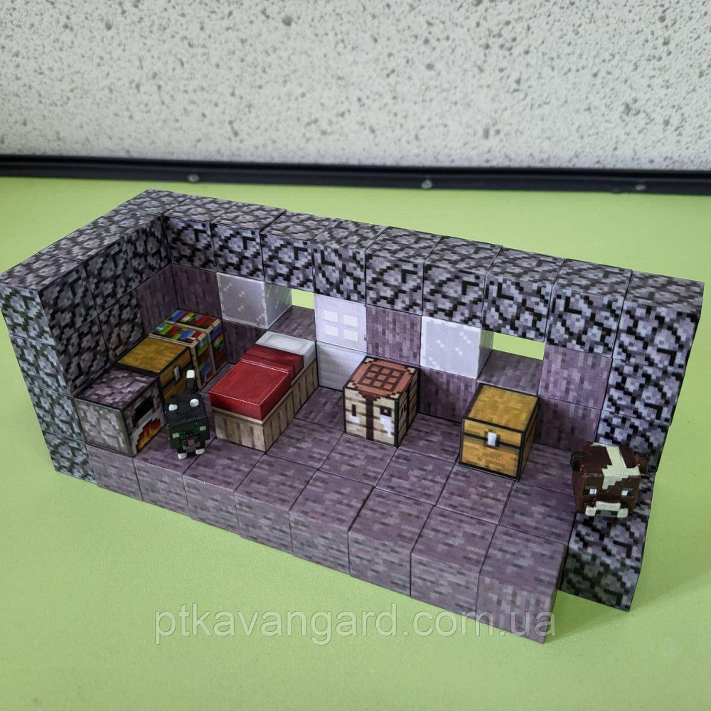 Конструктор магнітний майнкрафт 81 магнітних блоків кам'яний будинок Dream World LZCK 056 Хмельницький - фото 1