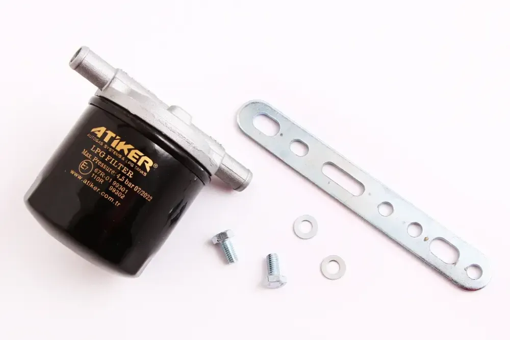 Фильтр ГБО паровой фазы с отстойником 12/12мм Atiker ASF с крепежом Винница - изображение 1