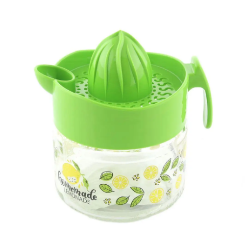 Соковитискач ручний для цитрусових 3000мл скло з малюнком КС-402 ELIF Житомир