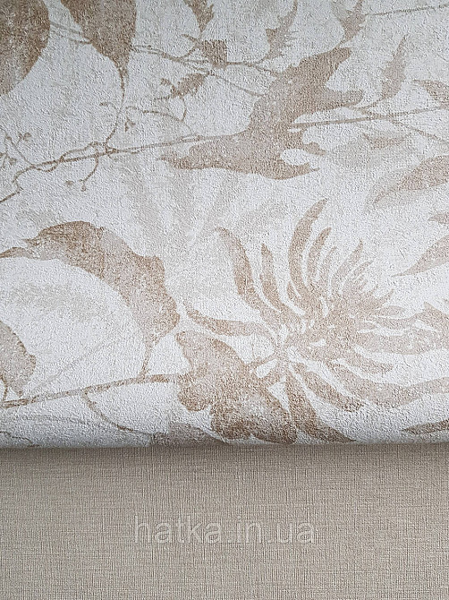 Шпалери вінілові на флізеліні AS creation Metropolitan stories By Time 0,53х10 листя гілки золотисті білі Київ - фото 3