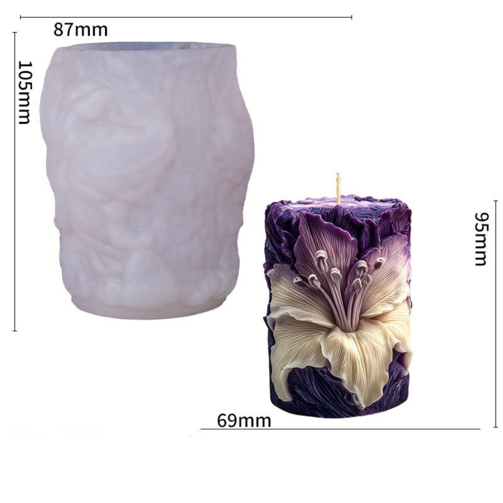 Силиконовая форма для изготовления свечи, молд 87 х 87 х 105 мм для изделий из воска пчелиного, соевого и парафина Каменец-Подольский - изображение 6