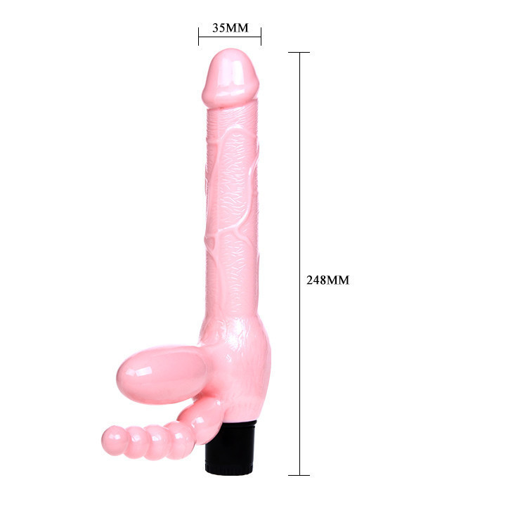 Страпон безремневой анально-вагинальный BI-014084 Sex Aura Киев - изображение 3