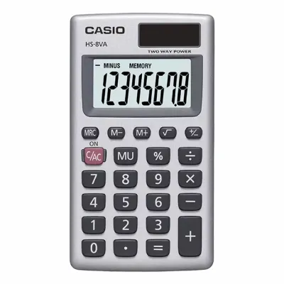 Калькулятор Casio HS-8VA-W-E, сріблястий (CALC-CAS-HS-8VA-W-EP) Вінниця