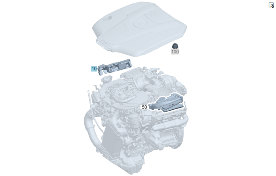 Mercedes-Benz  A6420162024 Шумоізоляція форсунок на правій головці двигуна OM642 V6 3.0 cdi ML W164 GL X164 R-class long V251 R-class short W251 E-cla Одеса
