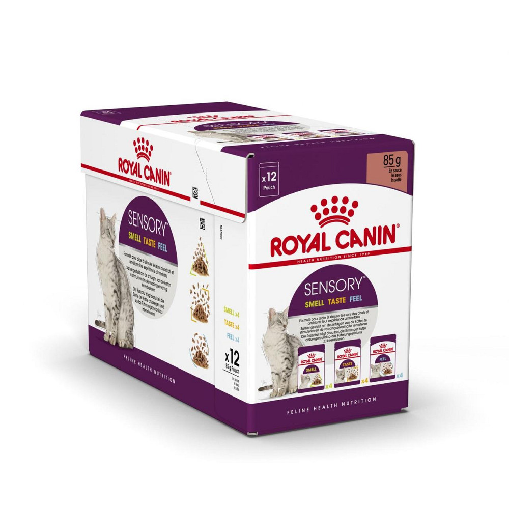 Вологий корм для дорослих котів ROYAL CANIN SENSORY MULTIPACK GRAVY, 12 паучів Київ - фото 1