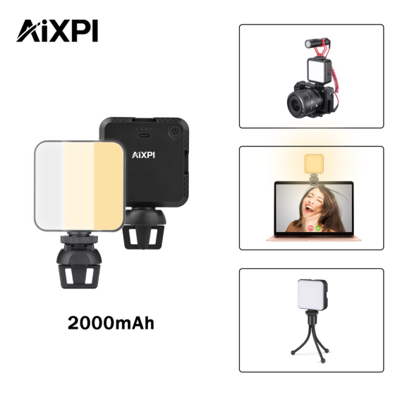 Освітлення для відеоконференцій на акумуляторі 2000mAh AIXPI W64 Луцьк