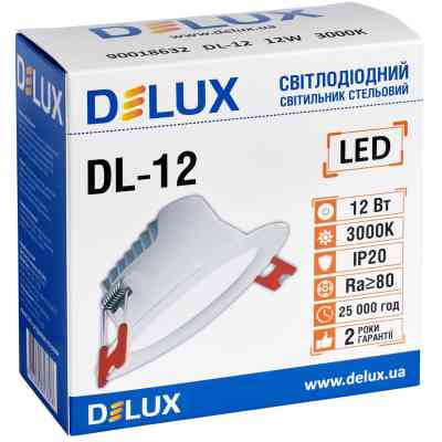 Світильник Delux DL-12 3000К 12Вт 960лм (90018632) Вінниця