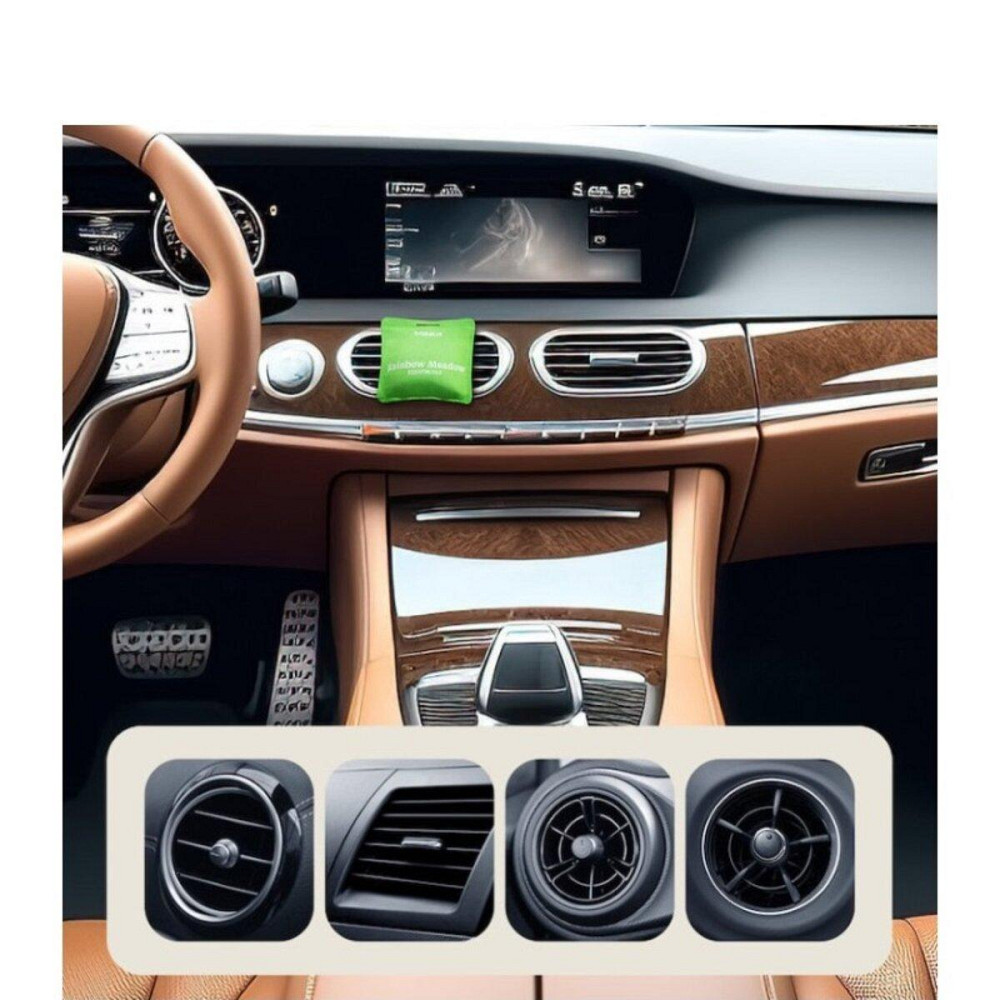 Автомобильный освежитель воздуха Baseus Margaret Series Car Air Freshener (Rainbow Meadow) Forest Green Ковель - изображение 7