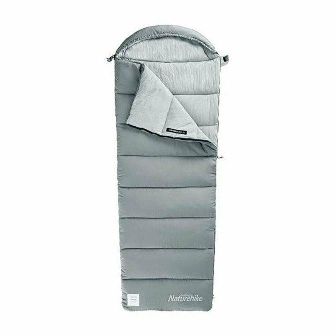 Спальник з капюшоном Naturehike M400 NH20MSD02, (1°C), правий, сірий Киев - изображение 1