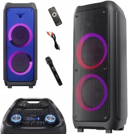 Портативна колонка Динамік Bluetooth Przenośny Karaoke Manta KRIOS 350W Потужне аудіо Мікрофон Київ