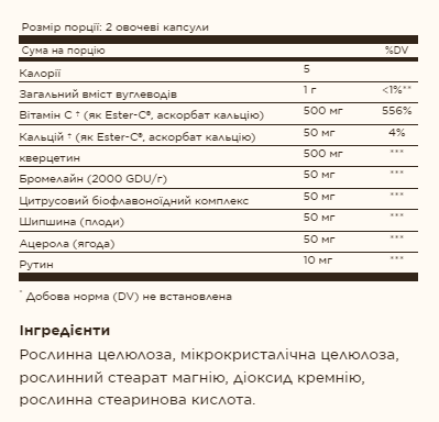 Кверцетин комплекс с Эстер-C плюс Solgar Quercetin Complex With Ester-C Plus 100 капс Киев - изображение 4