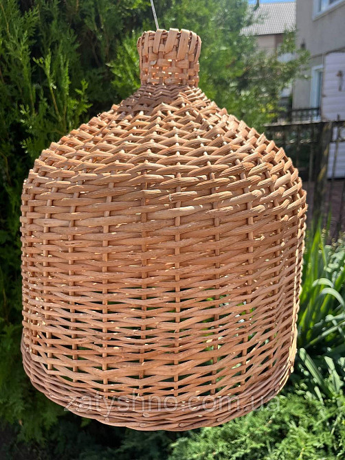 Абажур купольный  из лозы  35 см Киев - изображение 5