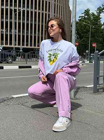 Футболка жіноча укорочена з лимонами Білий 46/48 Харків