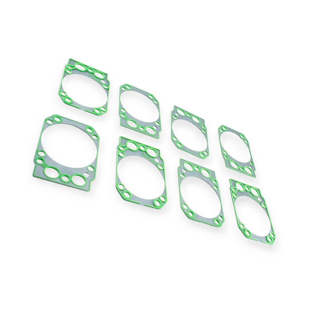 Прокладка Камаз евро зеленая металл (к-кт 8шт) ГБЦ Мукачево - изображение 1