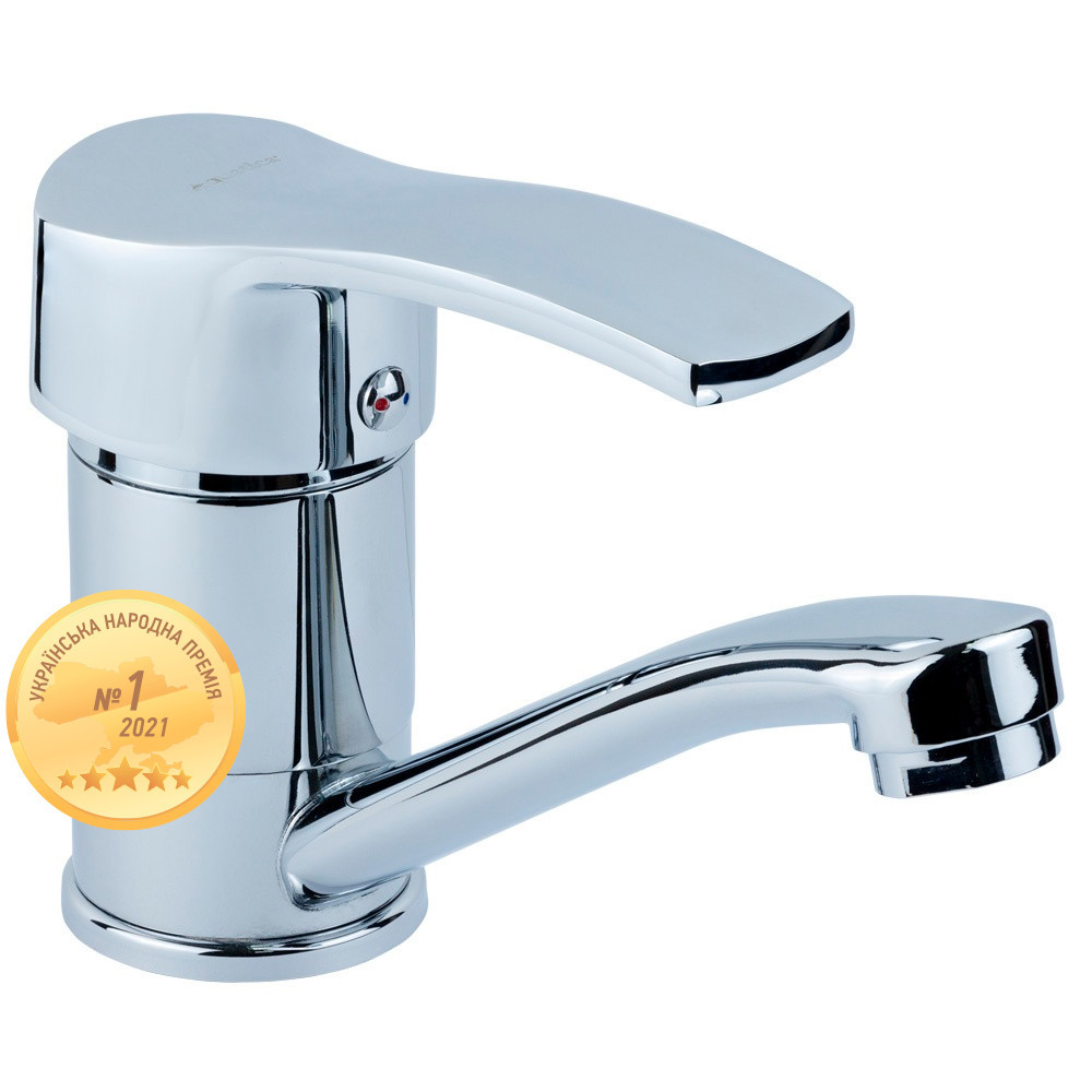 Смеситель MD Ø40 для кухни гусак прямой 150мм на гайке AQUATICA MD-1B141C (9712100) Киев - изображение 1