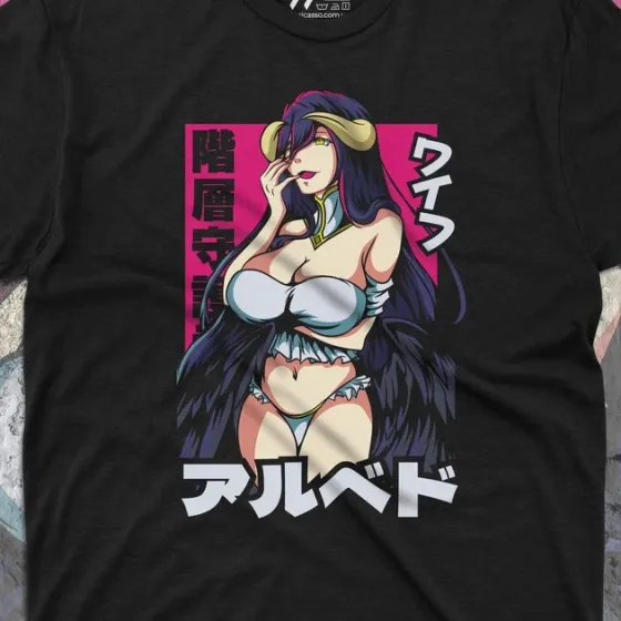 Футболка для подростка мальчика с принтом Overlord Albedo Размер 160 Anime10587 Днепр