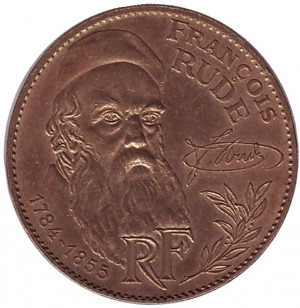 200 лет со дня рождения Франсуа Рюда. Монета 10 франков. 1984 год, Франция. Полтава - изображение 1