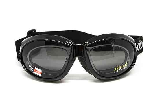 Окуляри захисні з ущільнювачем Global Vision Eliminator RX (gray) Anti-Fog, сірі з діоптричною вставкою Запоріжжя