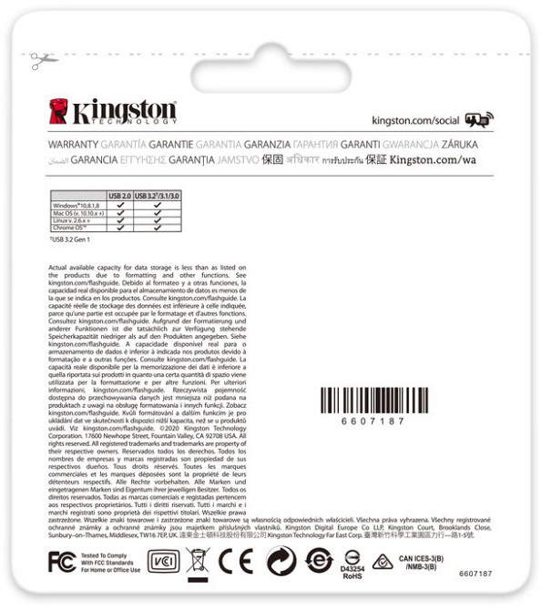 Флеш-накопичувач USB3.2 256GB Kingston DataTraveler Exodia Black/Pink (DTX/256GB) чорний з рожевим Харьков - изображение 14