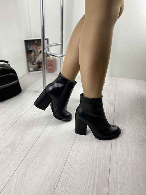 SANTINI Шкіряні черевики жіночі на підборах з натуральної шкіри демісезонні весна-осінь 953652- Коломия - фото 5