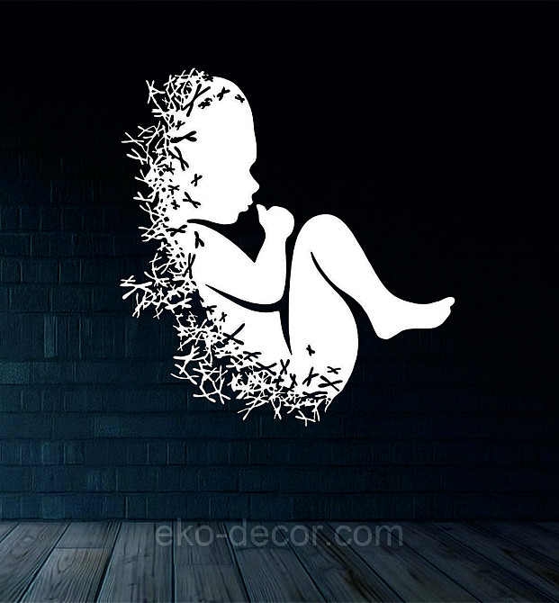 Декоративное настенное Панно «Ребенок», Декор на стену 90*84 см, Белый Киев - изображение 3