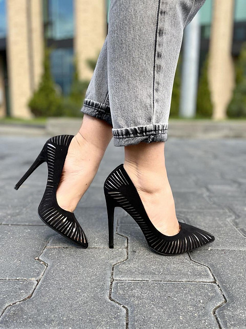 Seastar Туфлі жіночі SEASTAR чорні еко-замша 37р.-24см. 38р.-24.5см. 39р.-25см. (LE016P 1922) Коломыя - изображение 7