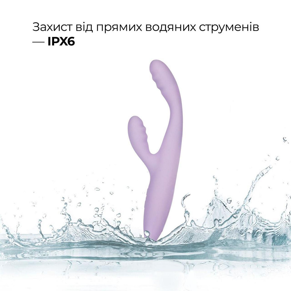 Тонкий кролик-вибратор Svakom Cici+ 2 Lilac, управление со смартфона, подогрев до 38 °C Sex Aura Киев - изображение 9