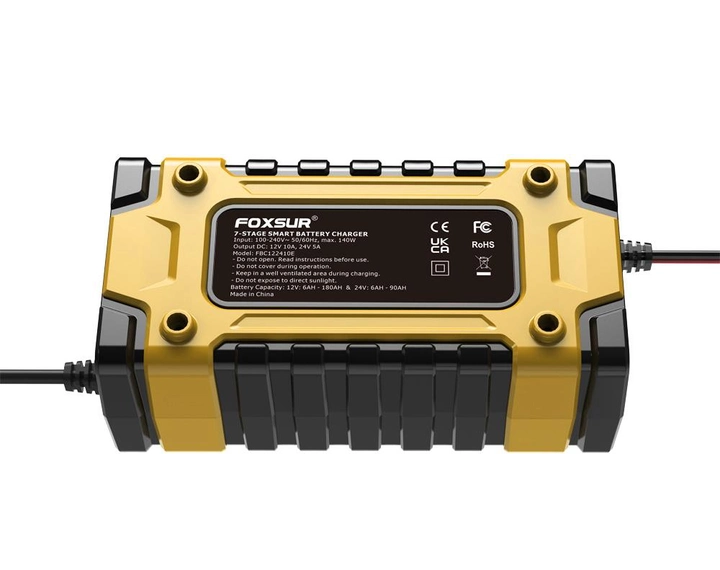 Автоматическое зарядное устройство Foxsur 12-24V 10А для авто аккумулятора Винница - изображение 4
