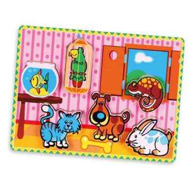 Пазл Viga Toys Домашні тварини (56440) Вінниця