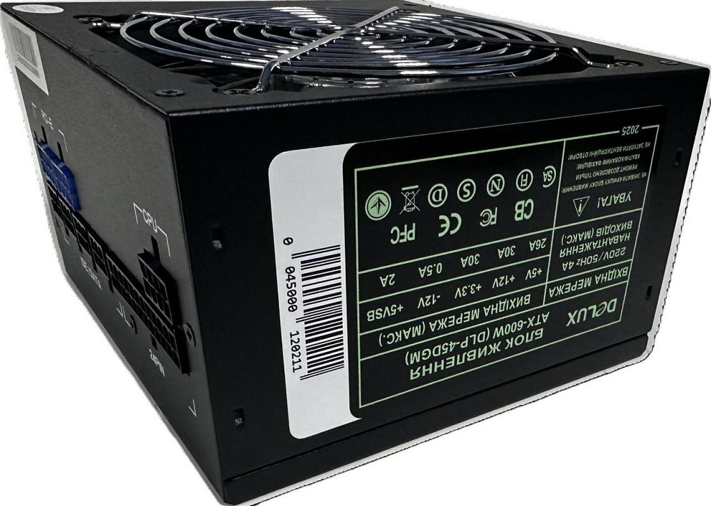 Блок живлення Delux DLP-45DGM 600W ( Чорний ) Харків - фото 1