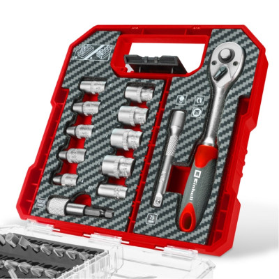 Набір біт Einhell біт і головок, 1/4" 4-13мм, 37шт, кейс (109022) Вінниця - фото 8