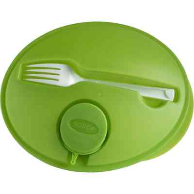 Ланч-бокс Voyager 1000 мл з виделкою і контейнером прозорий/світо-зелений (V8574-10) Винница