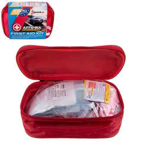 Автомобільна медична аптечка Євростандарт у м’якому футлярі за ТУ (02-005-М) Харків
