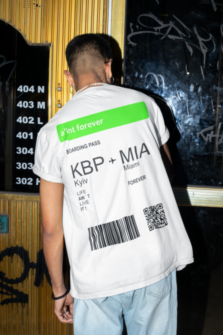 Футболка BOARDING PASS Білий, XXL Чернівці - фото 1