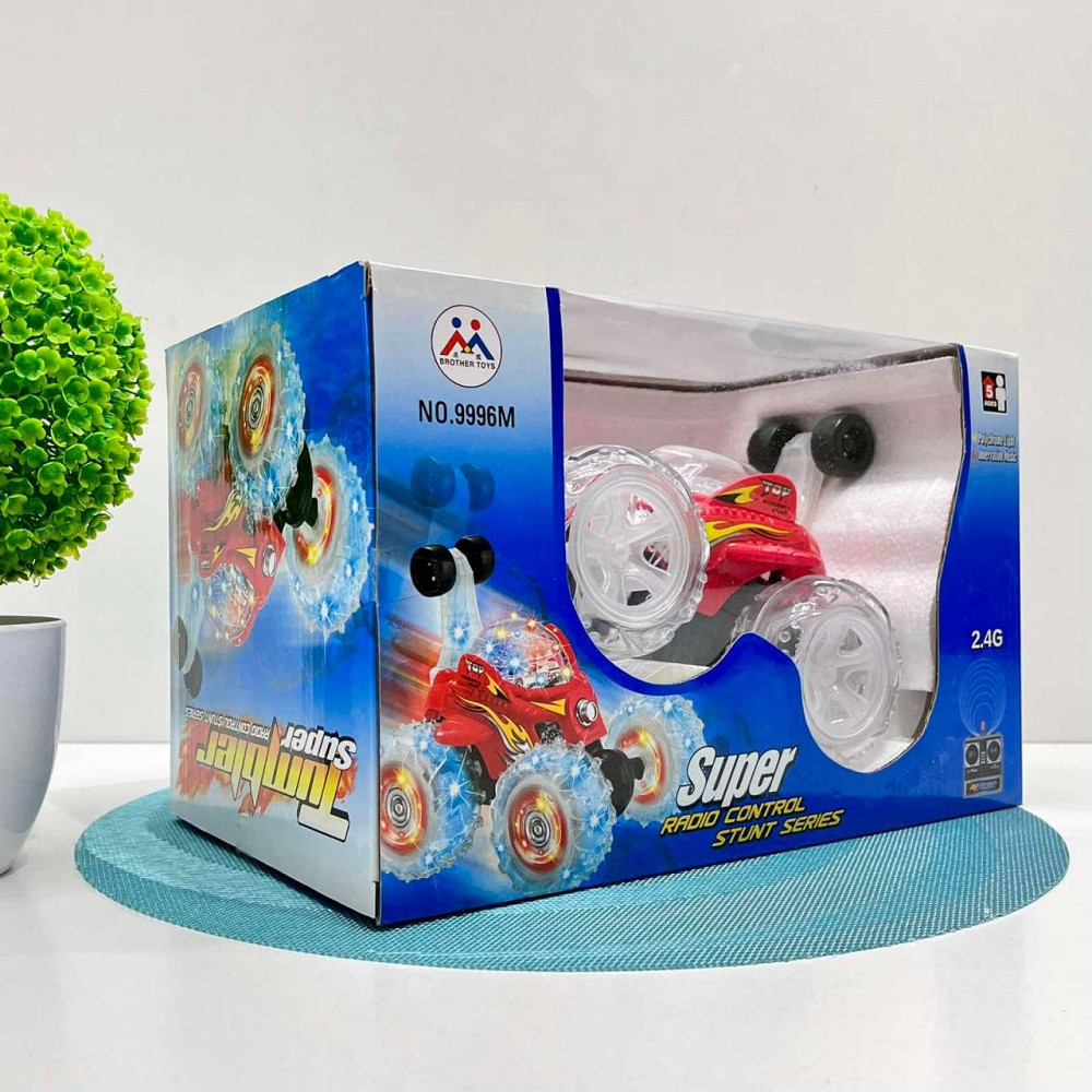 Машина Перевертень радіокерована трюкова зі колесами, що світяться 19см Червона (9996 M) Чернігів - фото 10