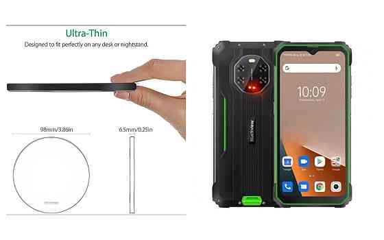 Беспроводное зарядное устройство Copper до 30W для Blackview BV9200, USB-C, LED Киев