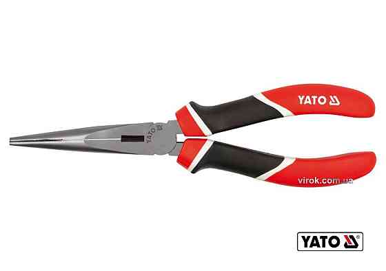 Щипці видовжені плоскі YATO : CrV, L= 160 мм [6/60] Одесса