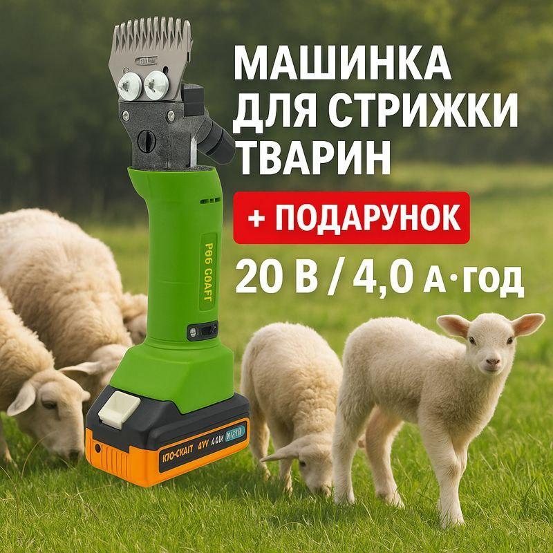 Акумуляторна машинка для стрижки баранів Procraft SC20 триммер для стрижки баранів 2800 об./хв, акумулятор 4 А·год Львів - фото 1