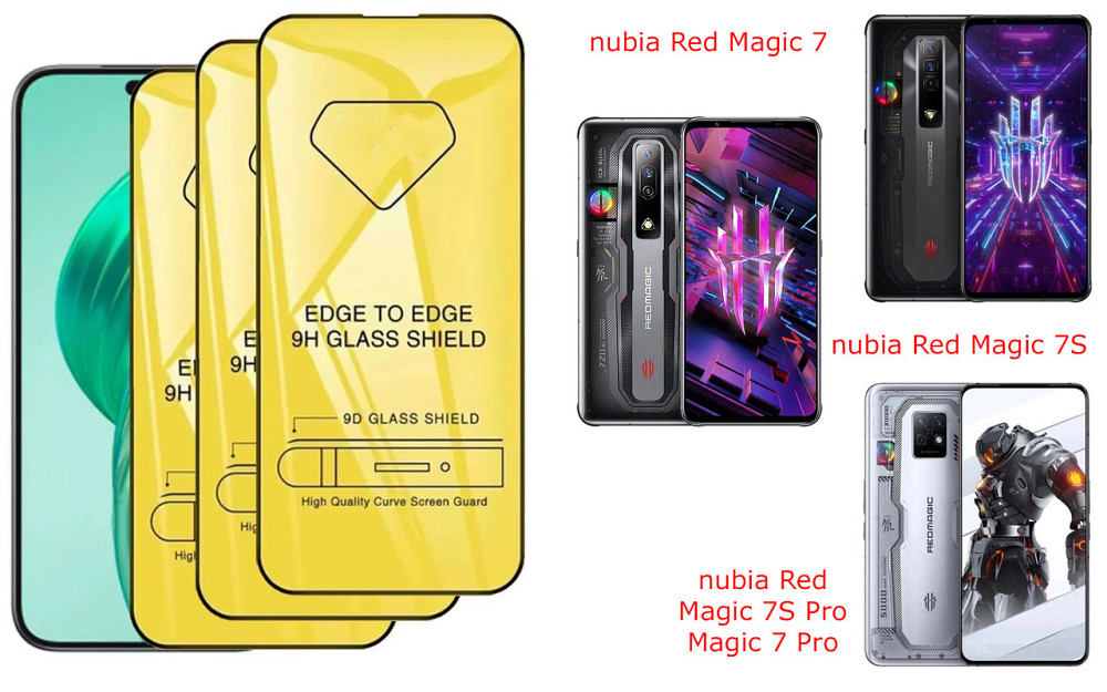 Защитное стекло DefenzoGlass для nubia Red Magic 7, Magic 7S, Magic 7S Pro, Magic 7 Pro – двойная прочность Киев - изображение 1