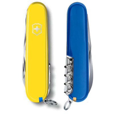 Нож Victorinox Huntsman Ukraine 91 мм Жовто-синій (1.3713.8.2) Винница - изображение 6