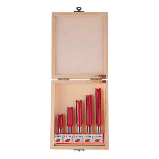 Набір фрез пазових прямих, 5 шт. INTERTOOL HT-0075 Киев