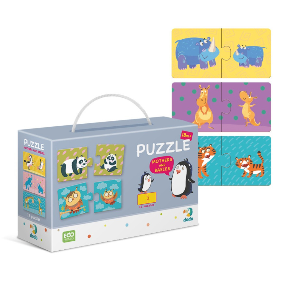 Дитячий пазл Мама і Малюк DoDo 300150, 12 пазлів по 2 елементи Вінниця - фото 2