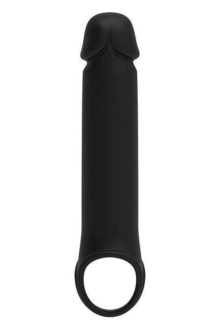 Вибронасадка на член удлиняющая DreamToys Ramrod с дистанционным управлением, черная Sex Aura Киев - изображение 4