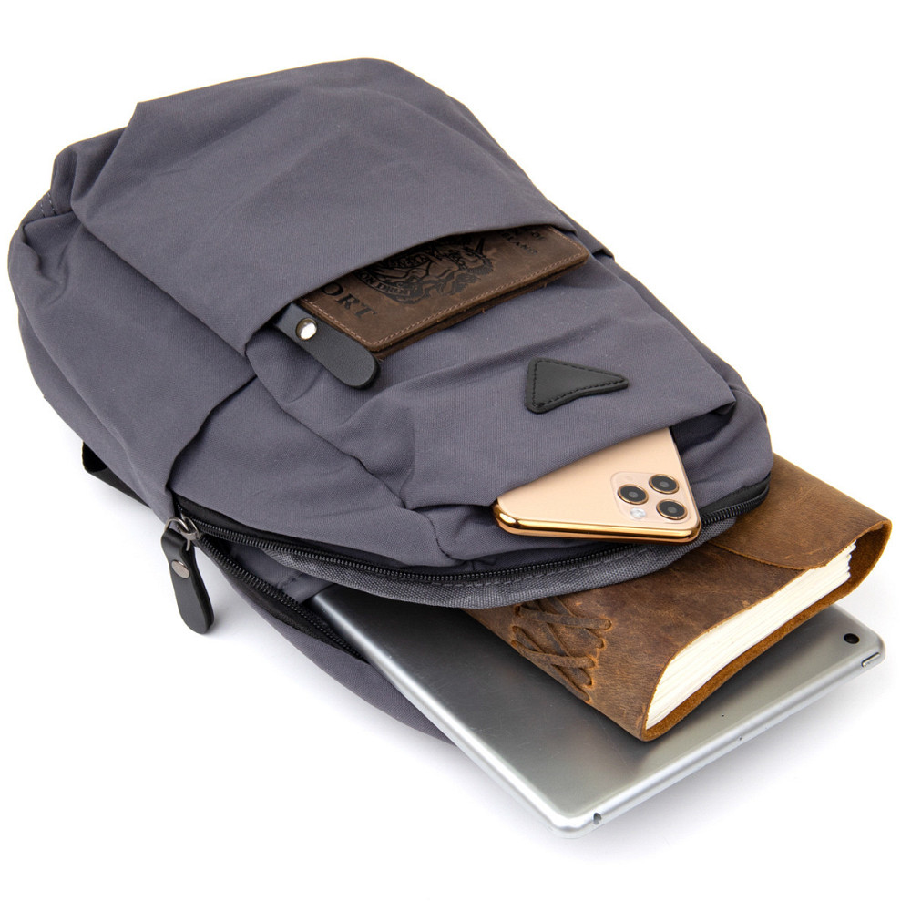 Сумка через плечо нейлон Серая (Vintage) Киев - изображение 2